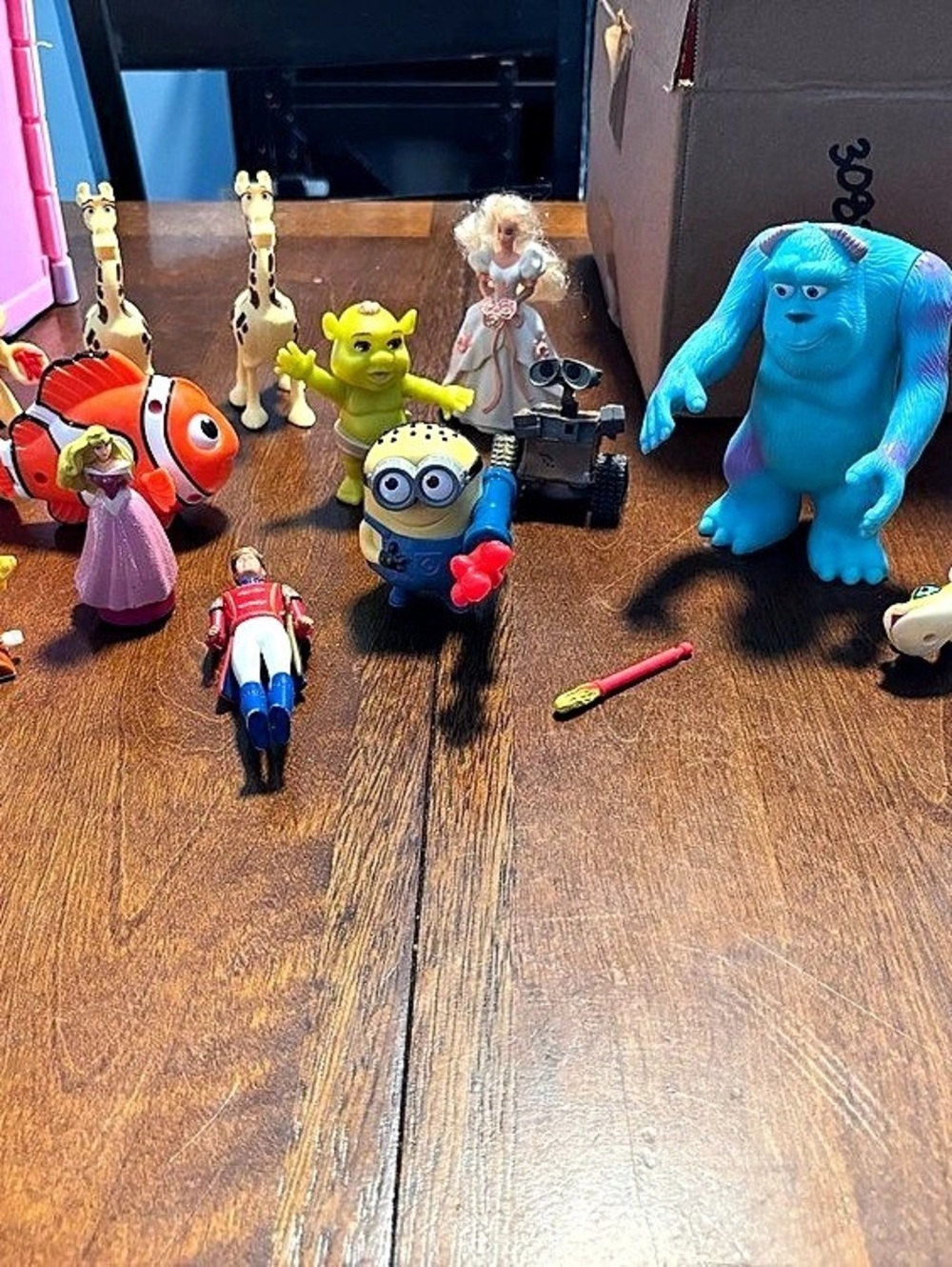 Mixed McDonald’s Happy meal/Burger King Character Figure Toy Lot Multicolor
